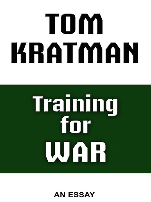 Title details for Training for War by Tom Kratman - Available